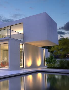 Modern residential property exterior